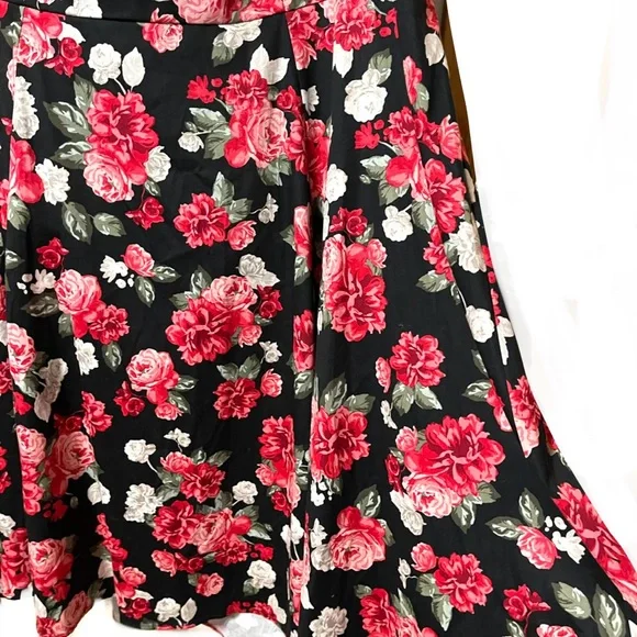 Torrid Black and Pink Floral Dress - Picture 9 of 16
